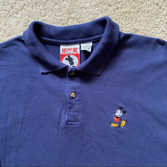 Disney Mickey Inc Iconic Polo Shirt Men's Sz L - Picture 2 of 6